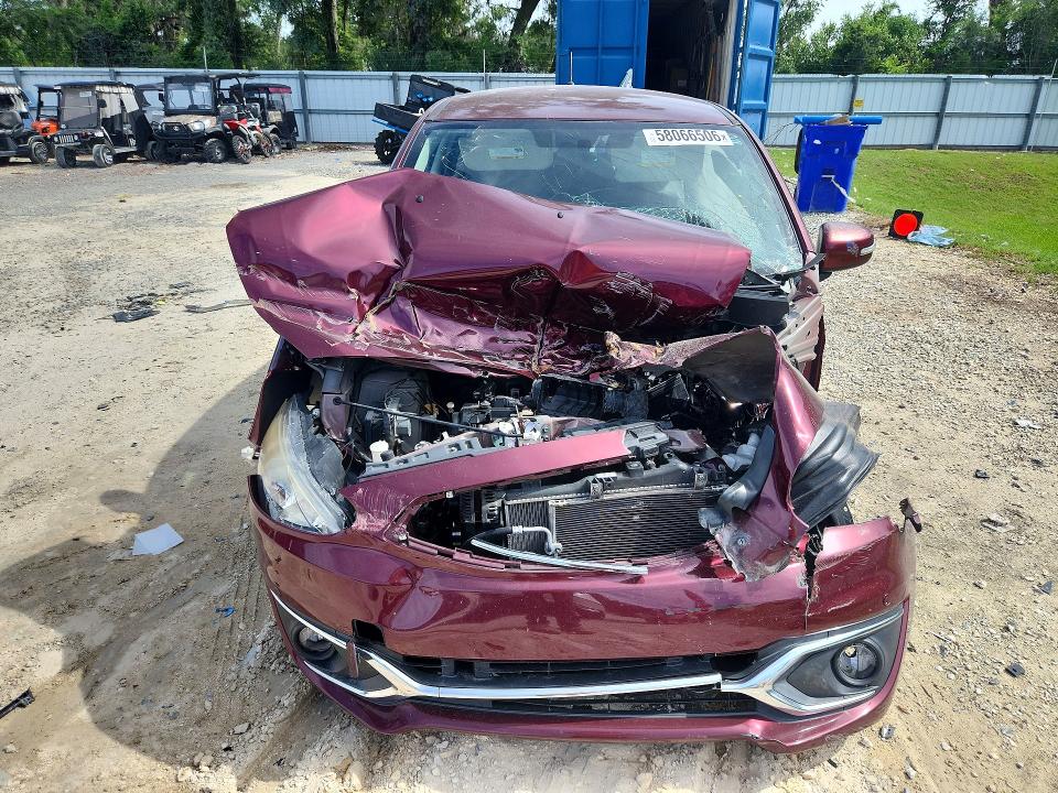 2018 Mitsubishi Mirage VIN ML32A4HJ8JH010551 COPART salvage auction — FRONT END, Salvage Title, sold $375 on 2026-07-28 (photo 5)