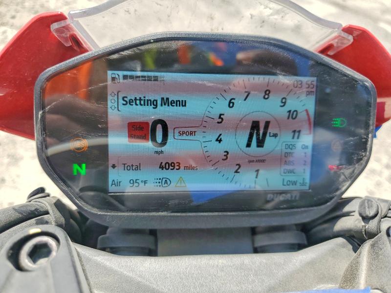 2025 Ducati Monster VIN ZDMMAMDT7SB010496 COPART salvage auction — REAR END, IN - CERT OF TITLE-SALVAGE TITLE, sold $5,600 on 2026-08-27 (photo 7)