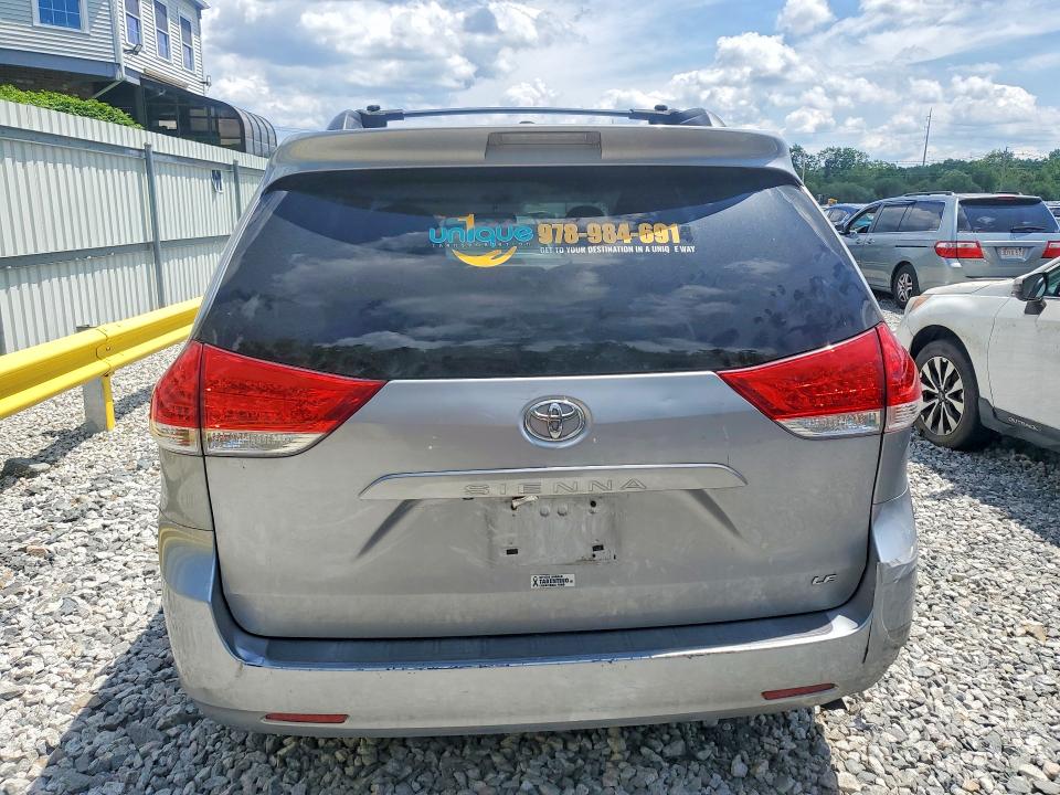 2012 Toyota Sienna VIN 5TDKK3DC2CS179846 COPART salvage auction — MINOR DENT/SCRATCHES, MA - CERTIFICATE OF TITLE, sold $1,200 on 2026-07-06 (photo 6)
