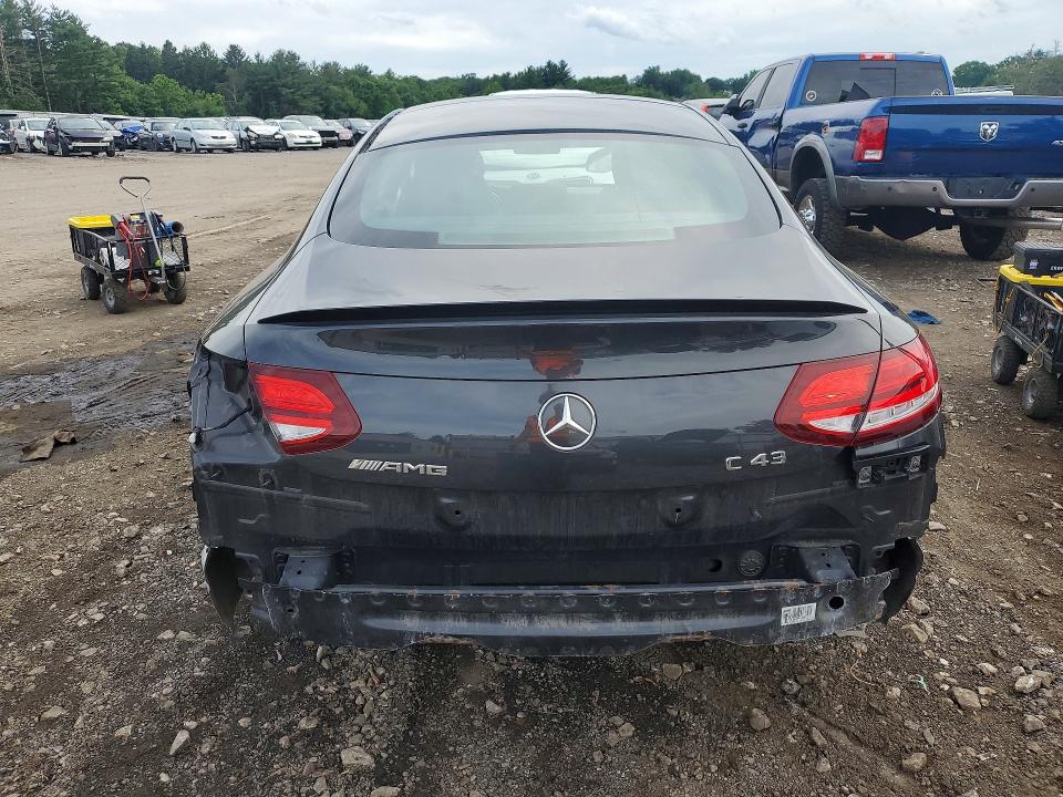 2020 Mercedes-benz C-klasse amg VIN WDDWJ6EBXLF962494 COPART salvage auction — REAR END, Md - Cert Of Salvage < 75% Damage, sold $13,100 on 2026-08-17 (photo 6)