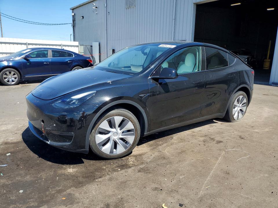 2023 Tesla VIN 7SAYGDEE3PA183545 COPART salvage auction — REAR END, Fl - Cert Of Title Slvg Rebuildable, sold $11,800 on 2026-07-17 (photo 1)