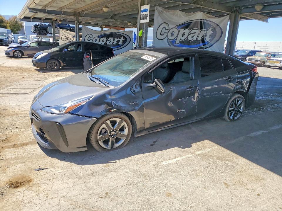 2021 Toyota Prius VIN JTDKAMFU7M3144074 COPART salvage auction — SIDE, Ca - Salvage Certificate, sold $1,700 on 2026-07-28 (photo 1)