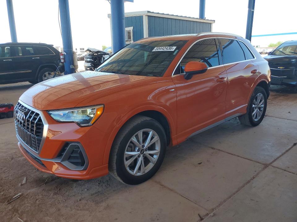 2022 Audi Q3 VIN WA1DECF3XN1149260 COPART salvage auction — REAR END, Az - Cert Of Title - Salvage, sold $12,900 on 2026-07-14 (photo 1)