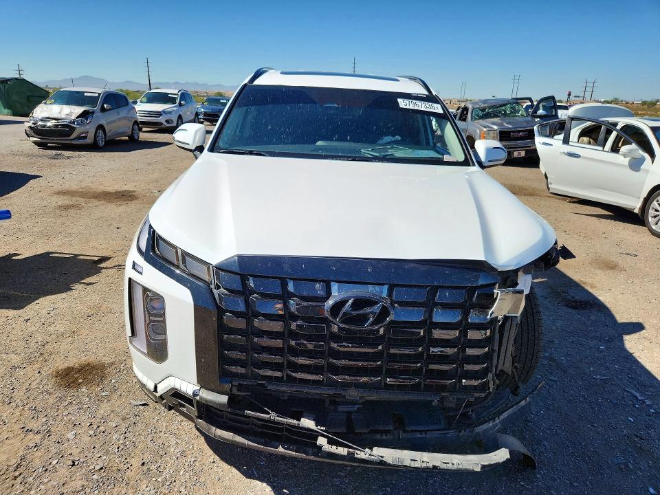 2024 Hyundai Palisade VIN KM8R34GE6RU689373 COPART salvage auction — FRONT END, Az - Cert Of Title - Salvage, sold $9,300 on 2026-07-31 (photo 5)