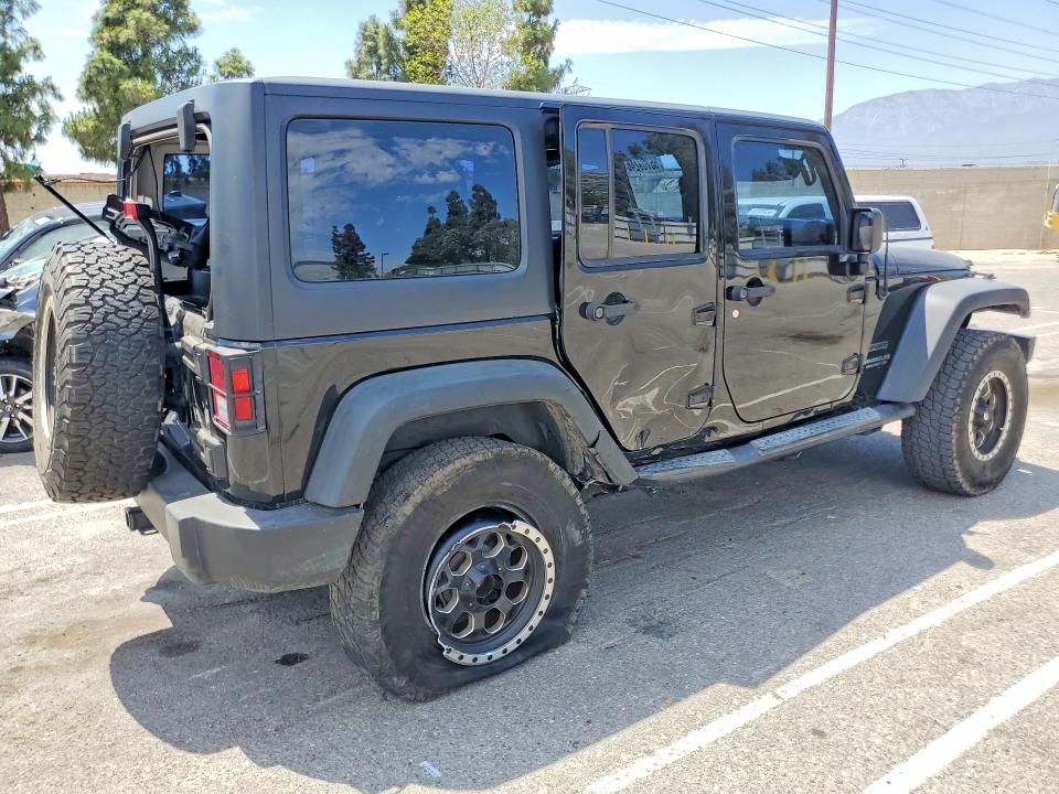 2017 Jeep Wrangler unlimited VIN 1C4BJWDG9HL549514 COPART salvage auction — REAR END, Ca - Salvage Certificate, sold $7,800 on 2026-07-30 (photo 3)