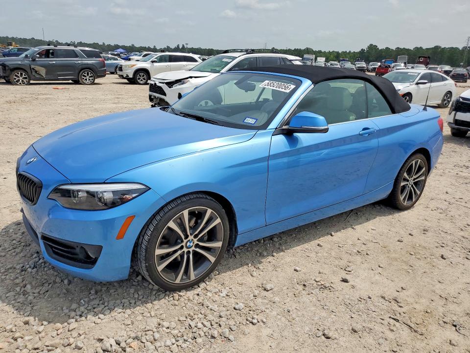 2018 BMW 2er VIN WBA2M7C55JVA97648 COPART salvage auction — WATER/FLOOD, Tx - Salvage Title-Flood Damage, sold $7,200 on 2026-07-14 (photo 1)
