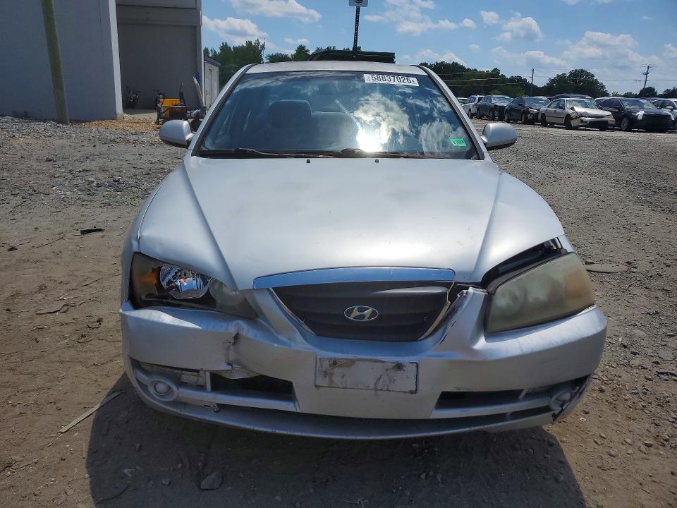 2005 Hyundai Elantra VIN KMHDN46D55U166157 COPART salvage auction — FRONT END, Va - Cert Of Title - Salvage, sold $300 on 2026-07-15 (photo 5)
