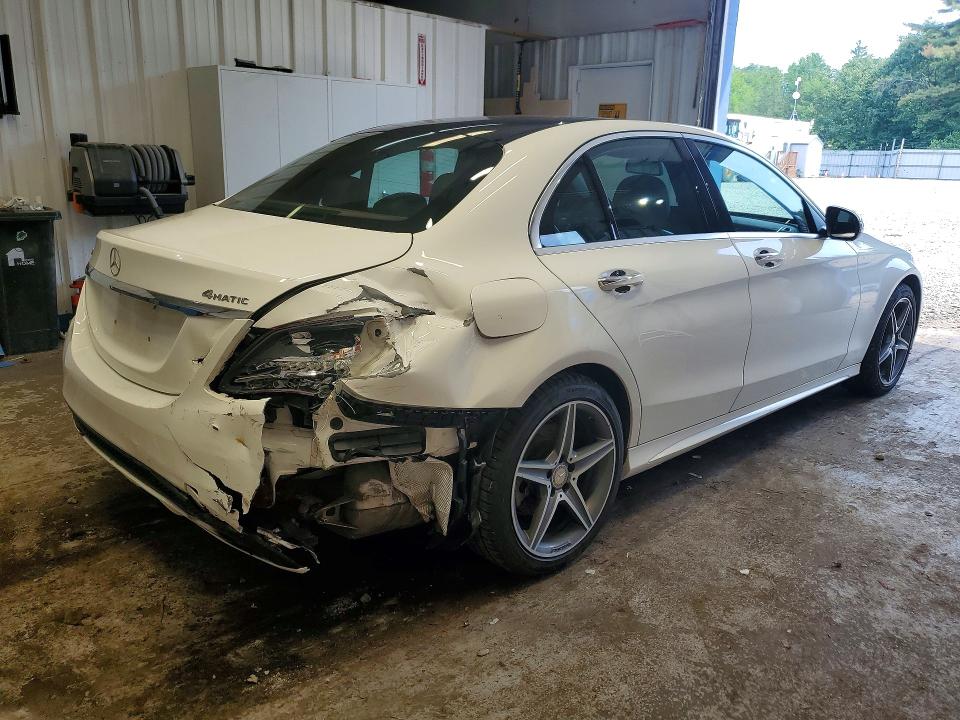 2015 Mercedes-benz C-klasse VIN 55SWF4KB8FU012937 COPART salvage auction — REAR END, Me - Cert Of Title-Salvage Collisio, sold $4,100 on 2026-07-09 (photo 3)