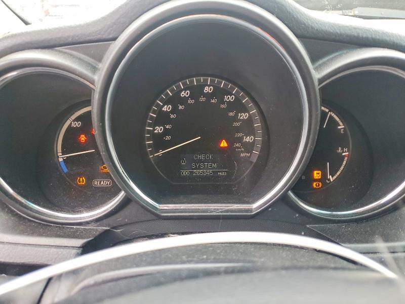 2008 Lexus Rx 400h VIN JTJHW31U782042411 COPART salvage auction — FRONT END, CA - SALVAGE CERTIFICATE, sold $700 on 2026-07-13 (photo 9)