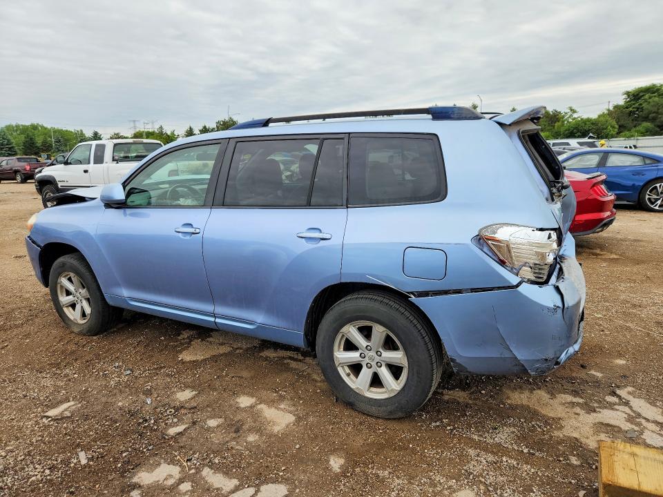 2010 Toyota Highlander VIN JTEZA3EH5A2011646 COPART salvage auction — REAR END, Il - Salvage Certificate, sold $300 on 2026-07-21 (photo 2)