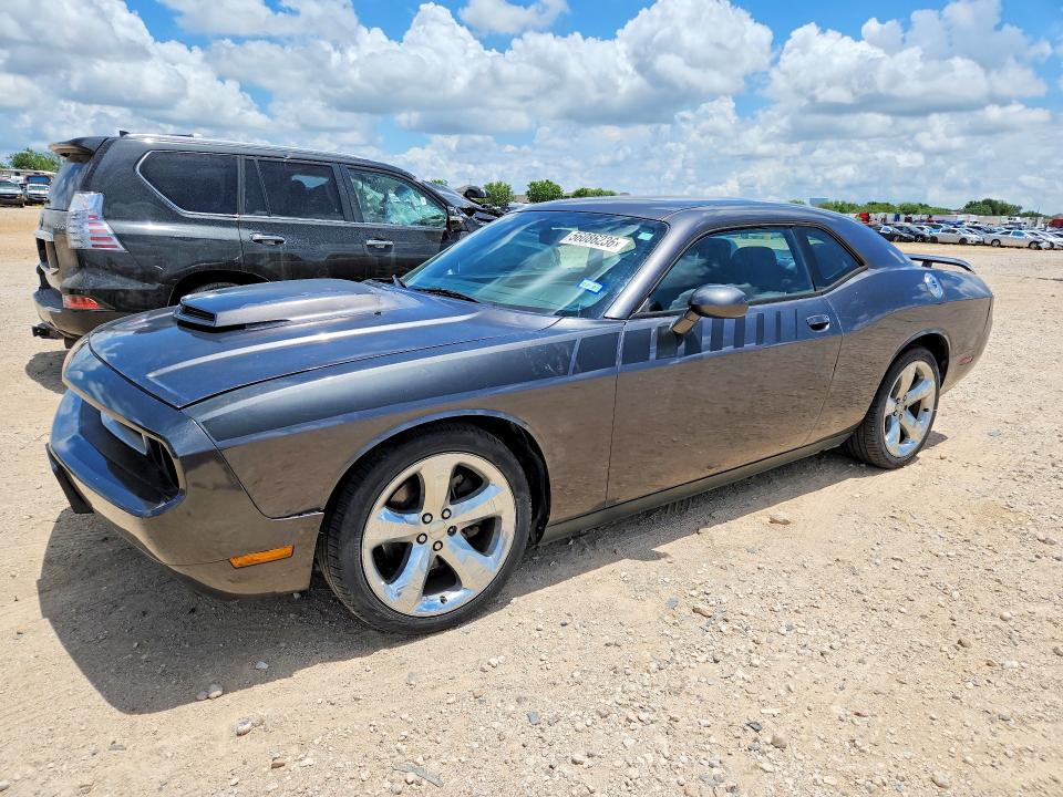 2014 Dodge Challenger VIN 2C3CDYBT8EH302263 COPART salvage auction — WATER/FLOOD, Tx - Salvage Title-Flood Damage, sold $1,250 on 2026-07-02 (photo 1)