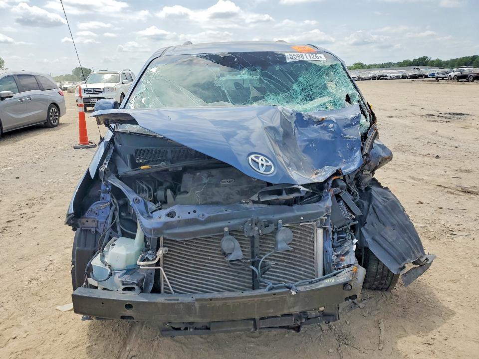 2014 Toyota Sienna VIN 5TDKK3DC7ES500105 COPART salvage auction — FRONT END, KS - CERT OF TITLE-SALVAGE, sold $475 on 2026-07-28 (photo 5)