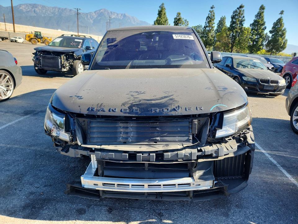 2023 Land rover RANGE ROVER VIN SALKPBE73PA074113 COPART salvage auction — FRONT END, CA - SALVAGE CERTIFICATE, sold $21,900 on 2026-07-28 (photo 5)