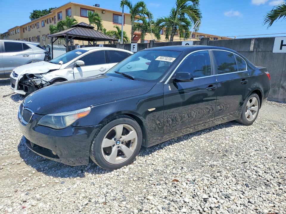 2007 BMW 5 series VIN WBANE53557CW67812 COPART salvage auction — MECHANICAL, Fl - Certificate Of Title, sold $400 on 2026-07-02 (photo 1)