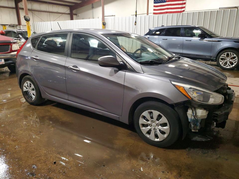 2015 Hyundai Accent VIN KMHCT5AE2FU199187 COPART salvage auction — FRONT END, Nj - Cert Of Title-Salvage, sold $500 on 2026-07-31 (photo 4)