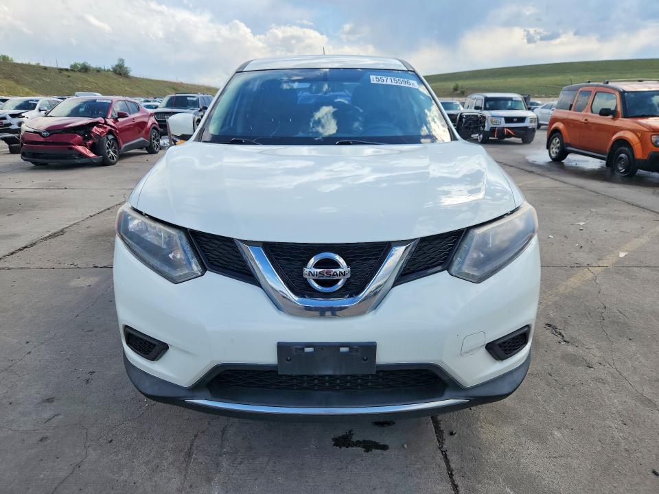 2016 Nissan Rogue VIN KNMAT2MV3GP682936 COPART salvage auction — SIDE, Co - Public - Salvage Title, sold $1,000 on 2026-07-27 (photo 5)