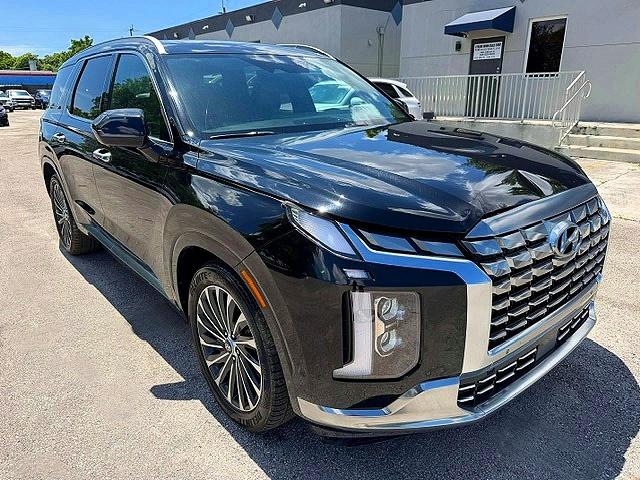 2023 Hyundai Palisade VIN KM8R7DGE9PU505495 COPART salvage auction — FRONT END, Fl - Certificate Of Destruction (P), sold $21,700 on 2026-07-09 (photo 4)