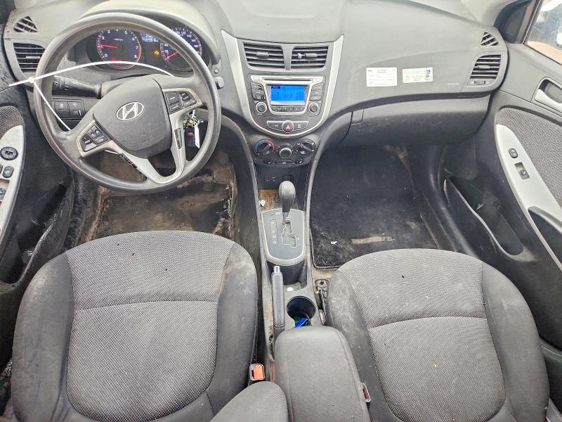 2014 Hyundai Accent VIN KMHCT5AE8EU190847 COPART salvage auction — FRONT END, Qc - Gravement Accidente, sold $375 on 2026-07-14 (photo 8)