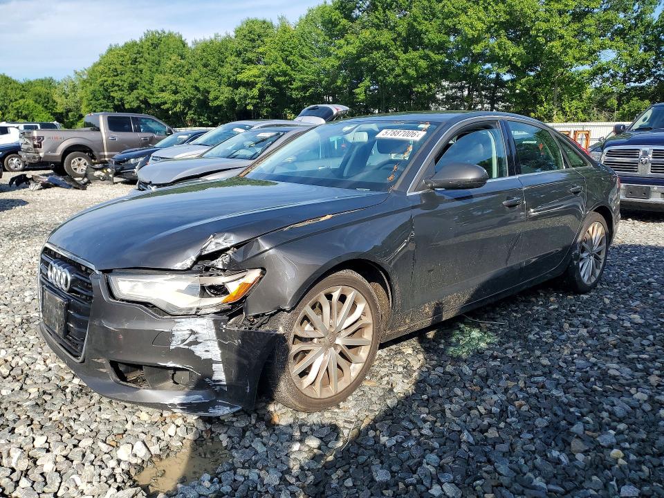 2014 Audi A6 VIN WAUGFAFC9EN142942 COPART salvage auction — FRONT END, Ma - Cert Of Title-Reconstrctd Coll, sold $400 on 2026-07-24 (photo 1)