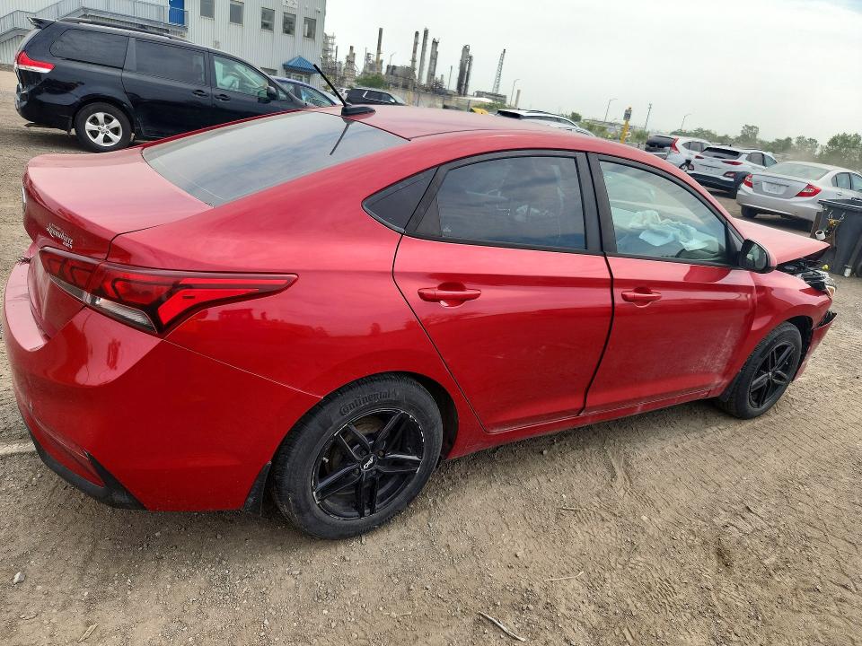 2019 Hyundai Accent VIN 3KPC24A36KE039628 COPART salvage auction — FRONT END, Qc - Gravement Accidente, sold $1,750 on 2026-09-08 (photo 3)