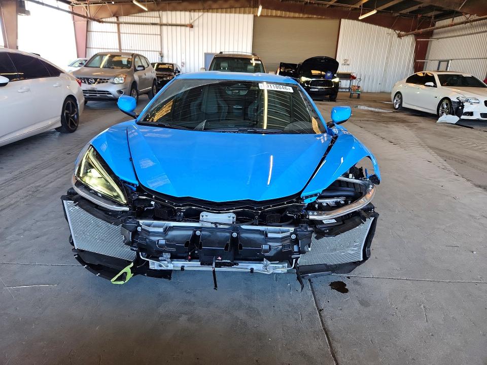 2025 Chevrolet Corvette stingray VIN 1G1YA2D46S5105116 COPART salvage auction — FRONT END, Ca - Salvage Certificate, sold $37,000 on 2026-07-20 (photo 5)