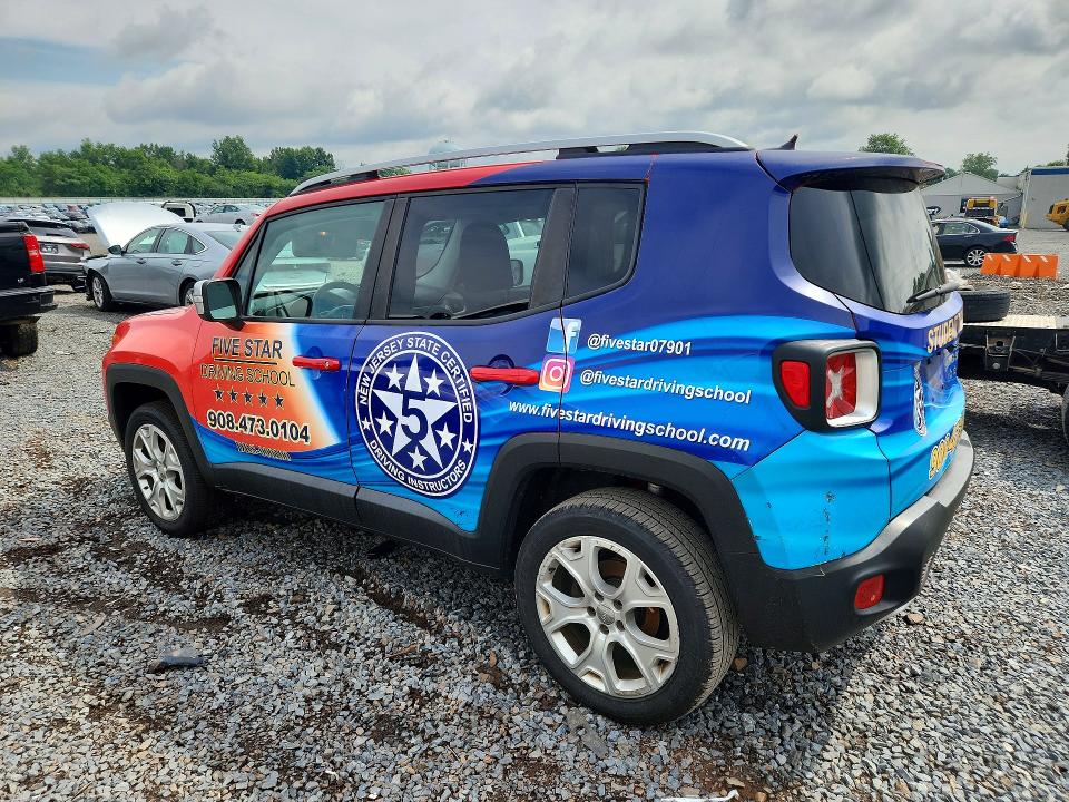 2015 Jeep Renegade VIN ZACCJBDT4FPC00862 COPART salvage auction — MINOR DENT/SCRATCHES, Nj - Certificate Of Title, sold $1,350 on 2026-07-07 (photo 2)