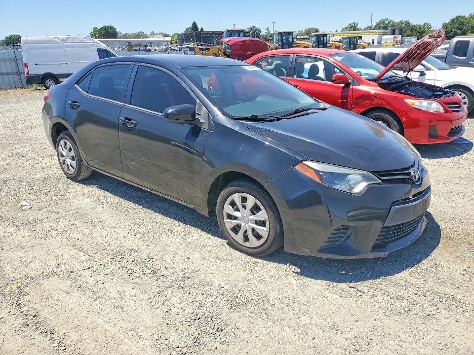 2014 Toyota Corolla VIN 5YFBURHE0EP157588 COPART salvage auction — FRONT END, Ca - Salvage Certificate, sold $375 on 2026-07-28 (photo 4)