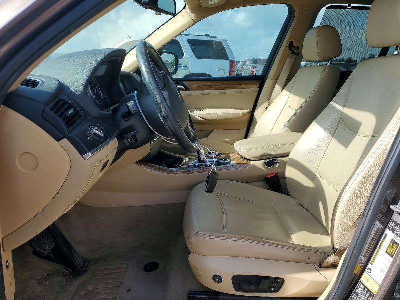 2013 BMW X3 VIN 5UXWX9C50D0A26493 COPART salvage auction — FRONT END, TX - SALVAGE VEHICLE TITLE, sold $500 on 2026-07-31 (photo 7)