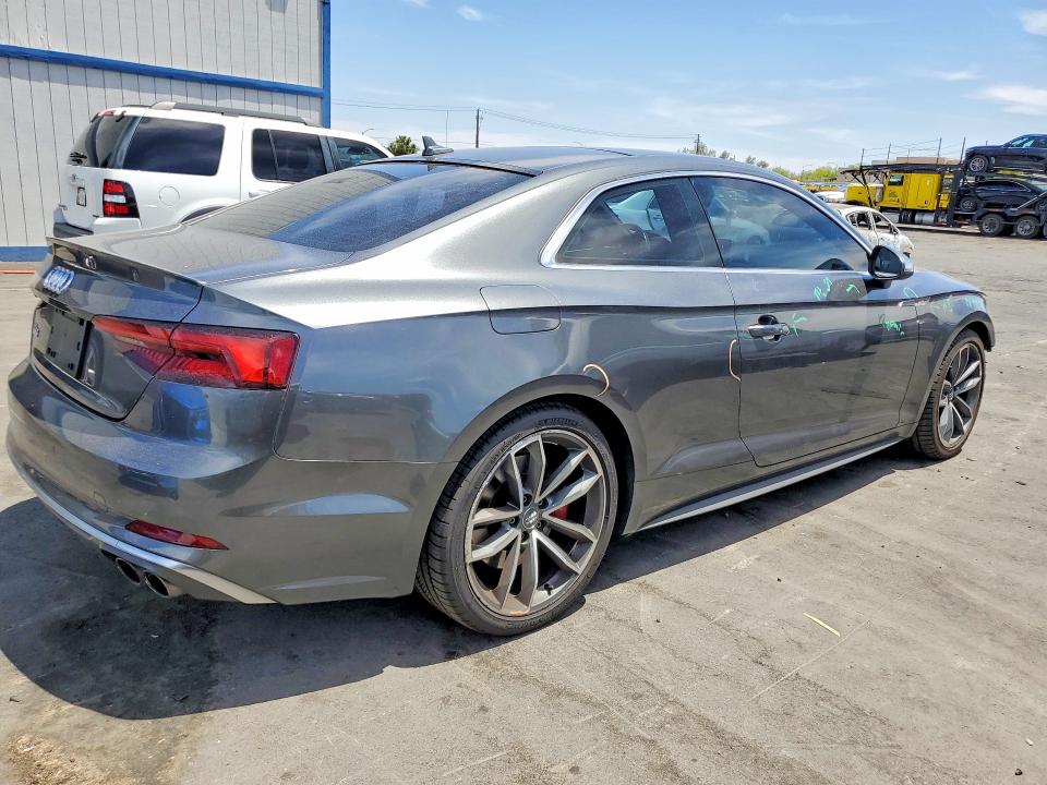 2018 Audi S5 VIN WAUP4AF53JA032803 COPART salvage auction — FRONT END, NV - SALVAGE TITLE, sold $8,200 on 2026-08-24 (photo 3)