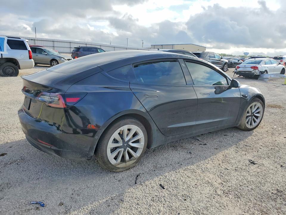 2021 Tesla Model 3 VIN 5YJ3E1EA7MF064467 COPART salvage auction — FRONT END, TX - SALVAGE VEHICLE TITLE (P), sold $4,000 on 2026-07-16 (photo 3)