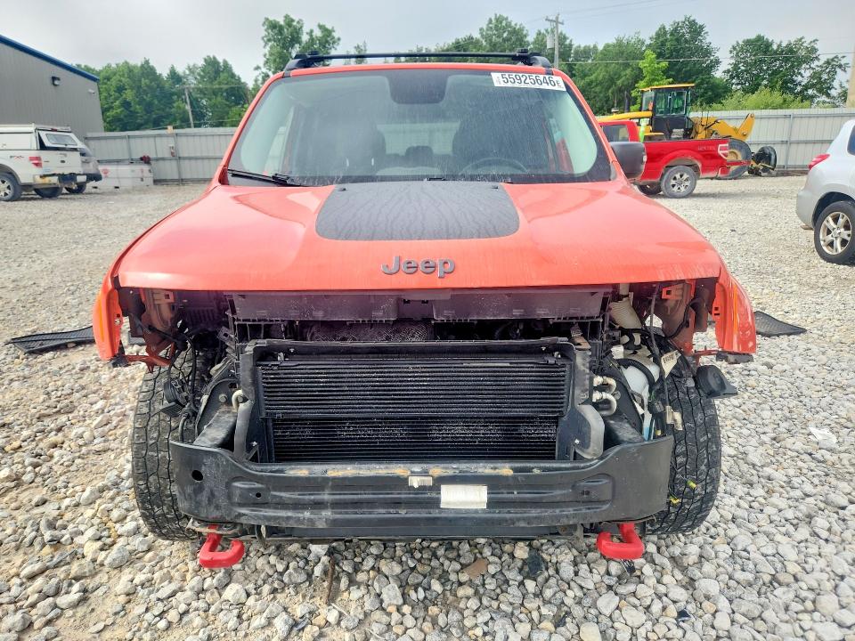 2017 Jeep Renegade VIN ZACCJBCB2HPF63902 COPART salvage auction — FRONT END, Mi - Certificate Of Title, sold $2,850 on 2026-07-16 (photo 5)