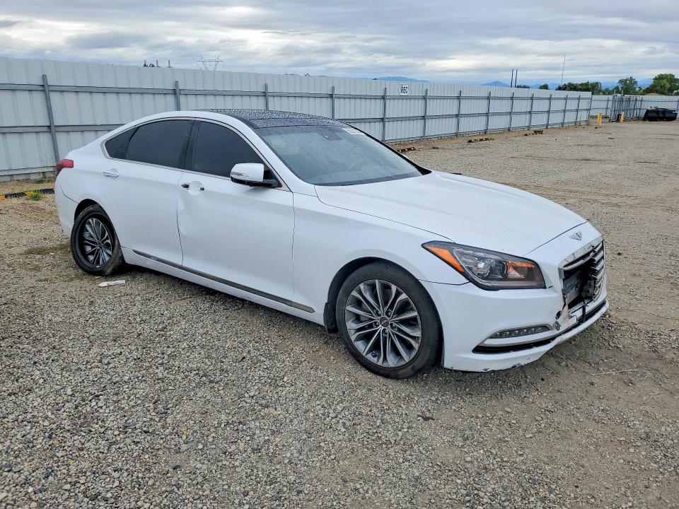 2016 Hyundai Genesis VIN KMHGN4JE2GU142947 COPART salvage auction — FRONT END, Ca - Salvage Certificate, sold $1,150 on 2026-07-24 (photo 4)