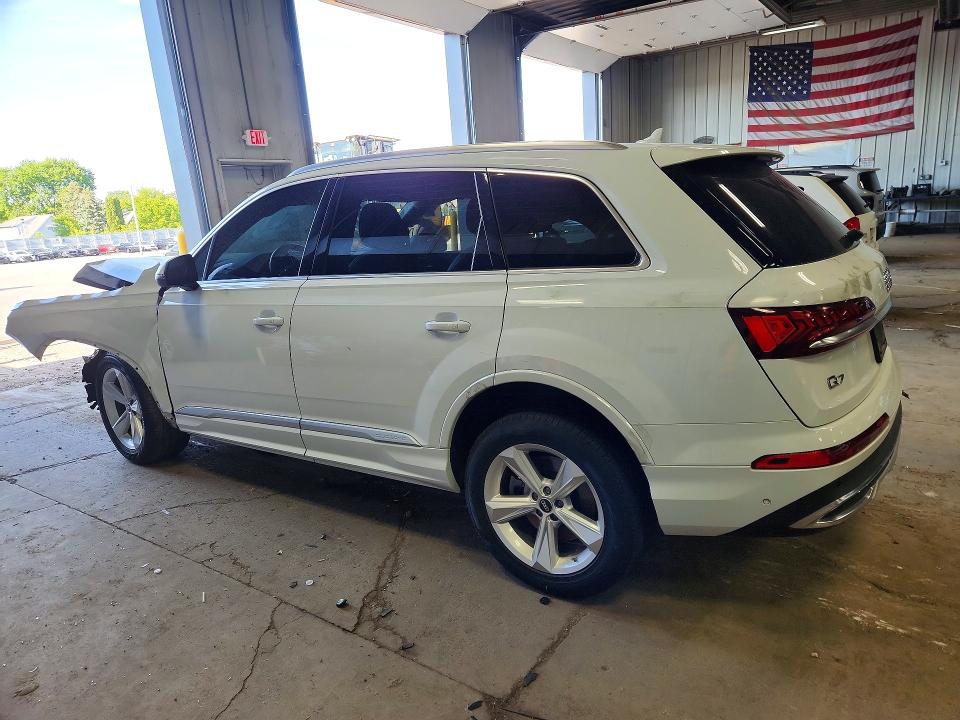 2022 Audi Q7 VIN WA1LJBF75ND022841 COPART salvage auction — VANDALISM, Wi - Junked Vehicle Bill Of Sale, sold $7,600 on 2026-07-13 (photo 2)