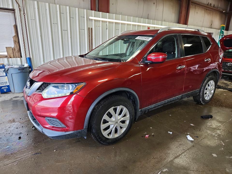 2016 Nissan Rogue VIN JN8AT2MT2GW026882 COPART salvage auction — REAR END, IL - SALVAGE CERTIFICATE, sold $1,600 on 2026-07-30 (photo 1)