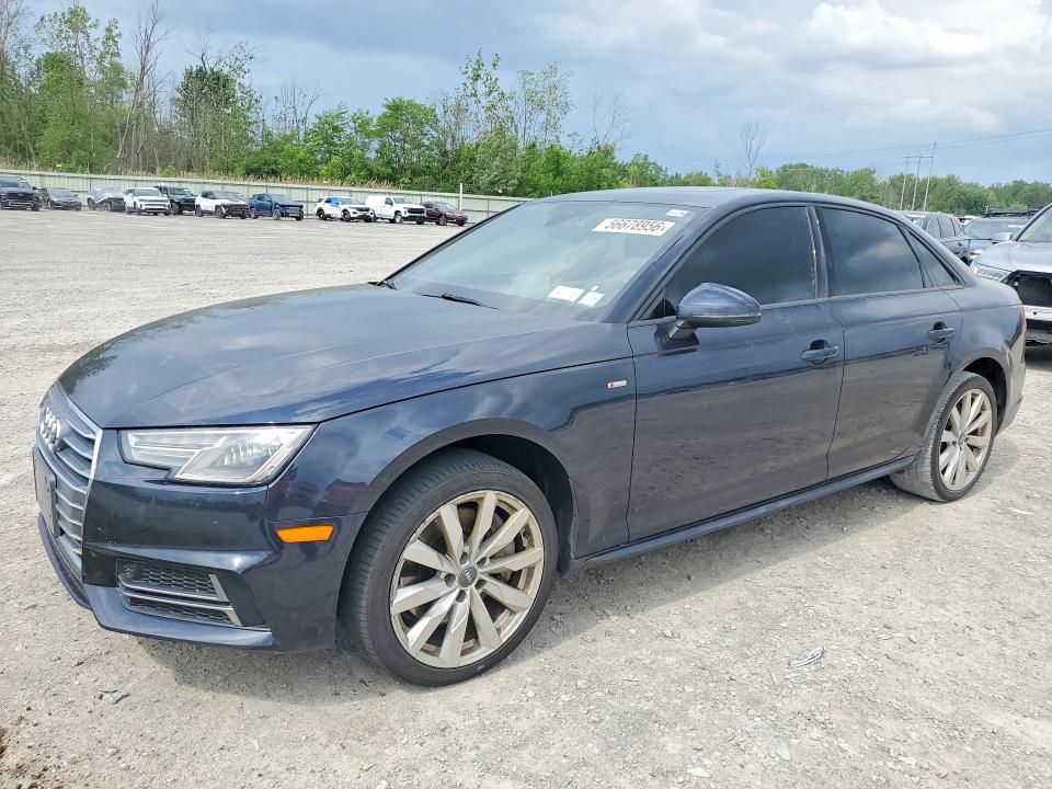 2018 Audi A4 VIN WAUDNAF42JA215035 COPART salvage auction — UNDERCARRIAGE, Ny - Mv-907A Salvage Certificate, sold $4,050 on 2026-07-20 (photo 1)