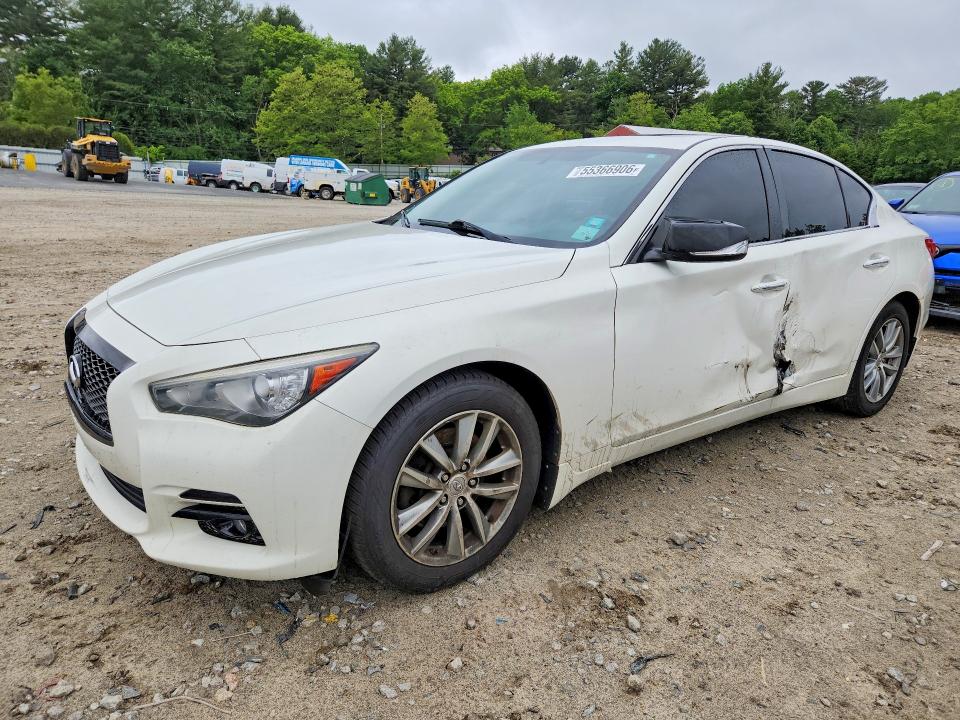 2015 Infiniti VIN JN1BV7AR5FM422009 COPART salvage auction — SIDE, Ma - Cert Of Title-Reconstrctd Coll, sold $3,100 on 2026-07-16 (photo 1)