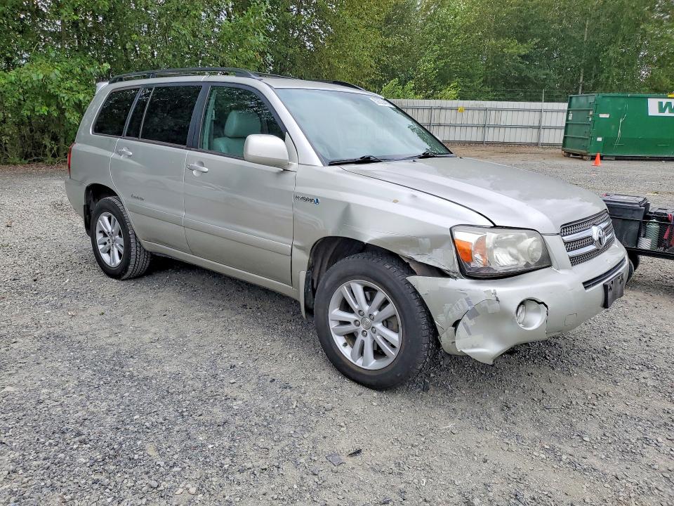 2006 Toyota Highlander hybrid VIN JTEEW21A060026965 COPART salvage auction — FRONT END, WA - BILL OF SALE, sold $600 on 2026-07-20 (photo 4)