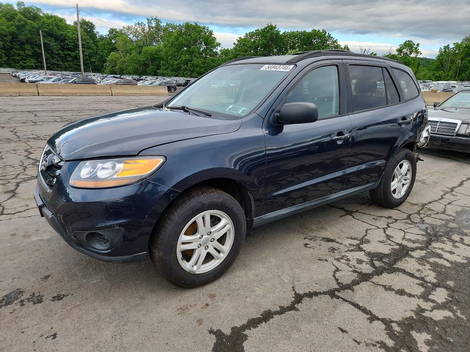 2010 Hyundai Santa fe VIN 5NMSGDAB6AH412887 COPART salvage auction — REAR END, NY - MV-907A SALVAGE CERTIFICATE, sold $1,250 on 2026-07-02 (photo 1)