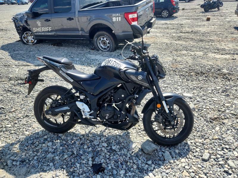 2021 Yamaha Mt-03 VIN MH3RH20Y1MK004250 COPART salvage auction — FRONT END, GA - CERT OF TITLE-SALVAGE, sold $1,750 on 2026-07-09 (photo 1)