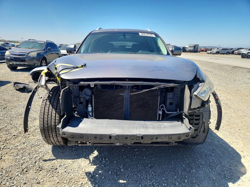 2014 Infiniti Qx70 VIN JN8CS1MU5EM451374 COPART salvage auction — FRONT END, Ca - Salvage Certificate, sold $775 on 2026-07-28 (photo 5)