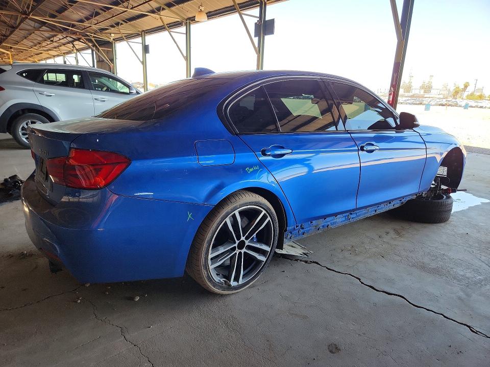 2018 BMW 3er VIN WBA8B7C58JA411894 COPART salvage auction — UNDERCARRIAGE, Az - Cert Of Title - Salvage, sold $8,400 on 2026-08-17 (photo 3)
