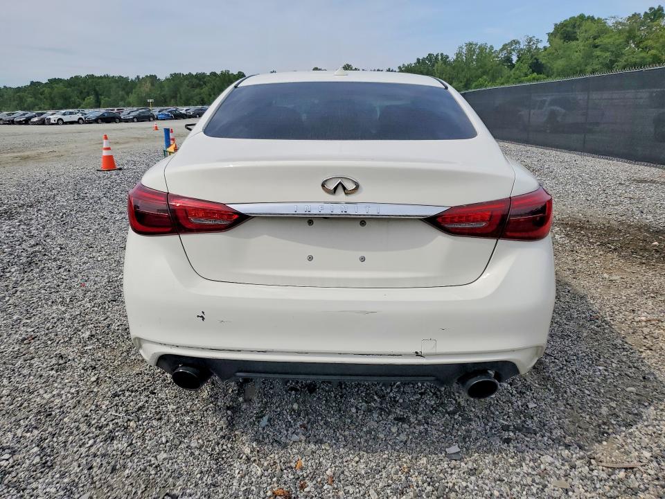 2018 Infiniti Q50 VIN JN1EV7AR7JM445197 COPART salvage auction — FRONT END, IN - CERT OF TITLE - REBUILT VEHICL, sold $3,700 on 2026-07-27 (photo 6)