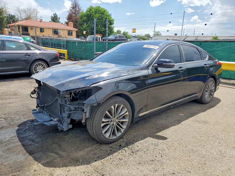 2015 Hyundai Genesis VIN KMHGN4JE0FU093486 COPART salvage auction — FRONT END, Co - Certificate Of Title (P), sold $1,200 on 2026-07-08 (photo 1)