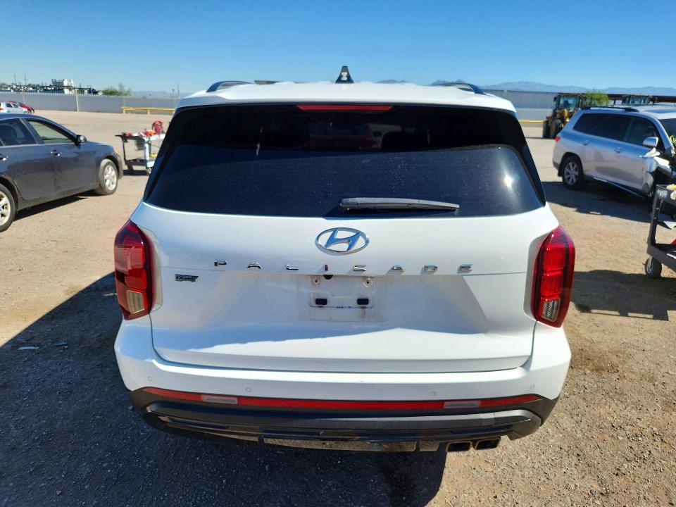 2024 Hyundai Palisade VIN KM8R34GE6RU689373 COPART salvage auction — FRONT END, Az - Cert Of Title - Salvage, sold $9,300 on 2026-07-31 (photo 6)