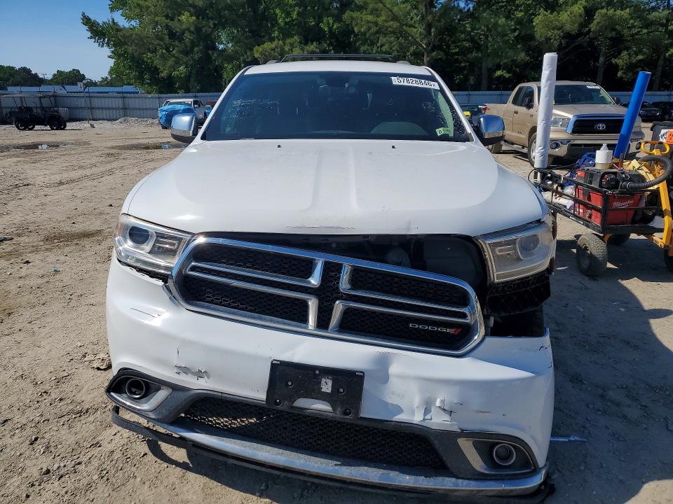 2016 Dodge Durango VIN 1C4RDHDG8GC322170 COPART salvage auction — FRONT END, Va - Certificate Of Title (P), sold $2,500 on 2026-07-28 (photo 5)