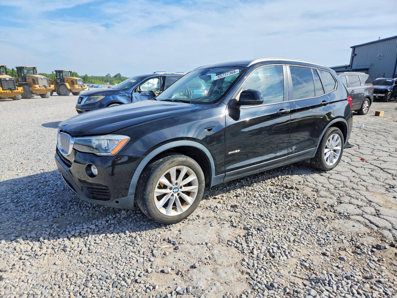 2015 BMW X3 VIN 5UXWZ7C58F0F75845 COPART salvage auction — Side, WV - CERTIFICATE OF TITLE (P), sold $3,450 on 2026-07-08 (photo 1)