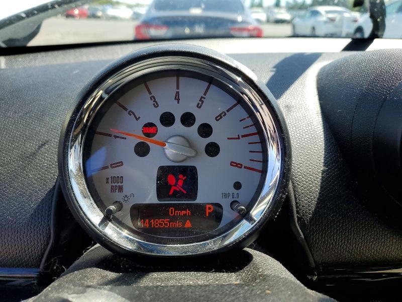 2013 Mini Cooper VIN WMWZC5C56DWP33527 COPART salvage auction — FRONT END, Ca - Salvage Certificate, sold $700 on 2026-07-06 (photo 9)
