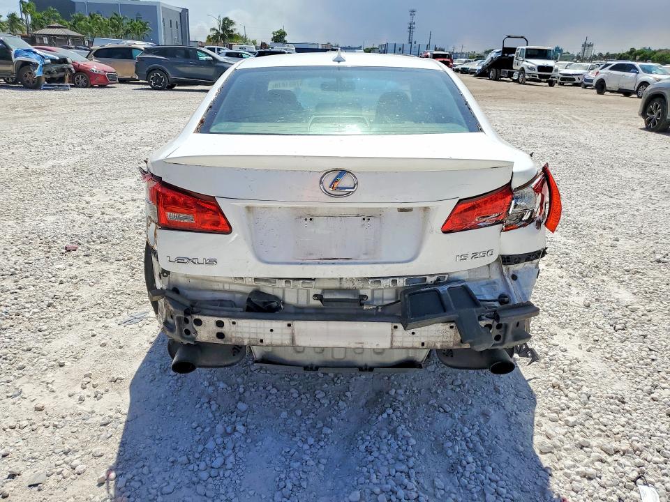 2007 Lexus Is 250 VIN JTHBK262472038397 COPART salvage auction — FRONT END, Fl - Cert Of Ttl-Rebuilt&Slvg Rbld, sold $375 on 2026-07-07 (photo 6)