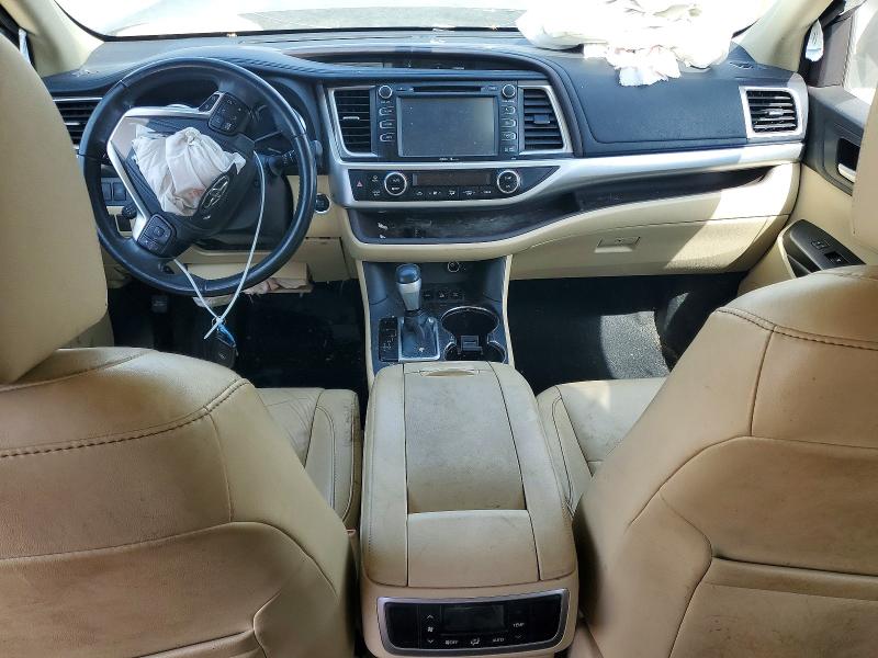 2015 Toyota Highlander VIN 5TDJKRFH9FS122216 COPART salvage auction — FRONT END, KS - CERT OF TITLE-SALVAGE, sold $125 on 2026-07-28 (photo 8)