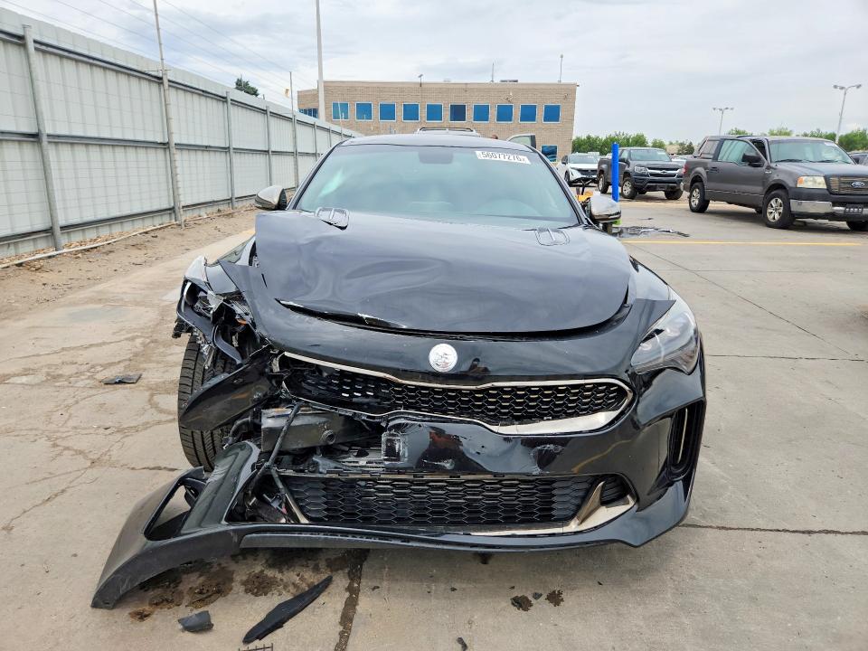 2019 Kia Stinger VIN KNAE35LC7K6056899 COPART salvage auction — FRONT END, CO - SALVAGE TITLE, sold $3,950 on 2026-07-27 (photo 4)